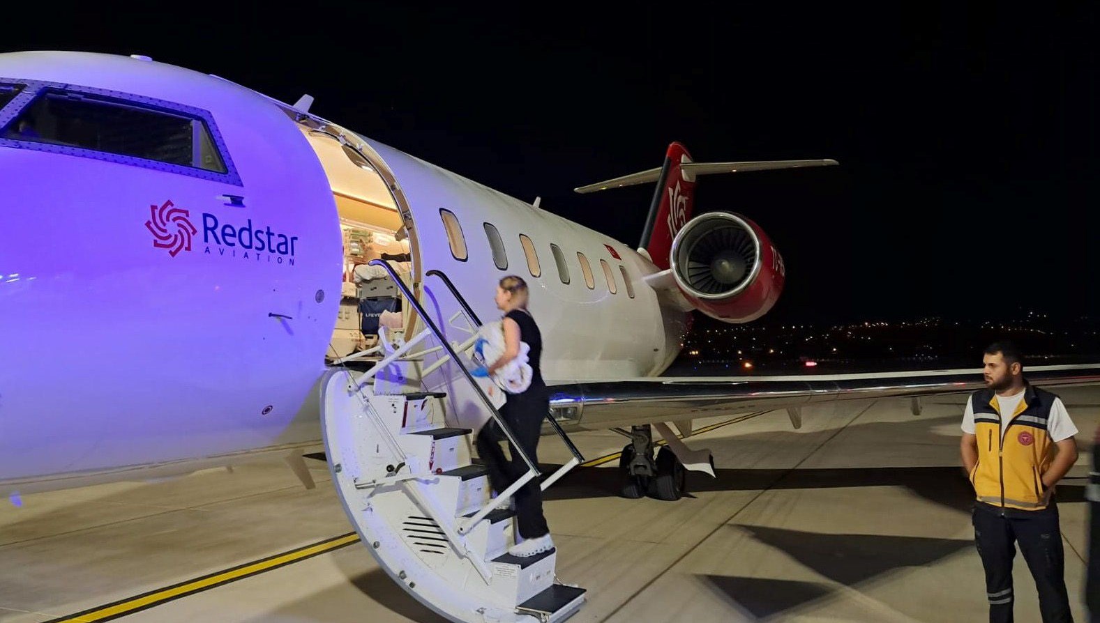 Tokat’ta kalp hastası bebek, ambulans uçakla sevk edildi