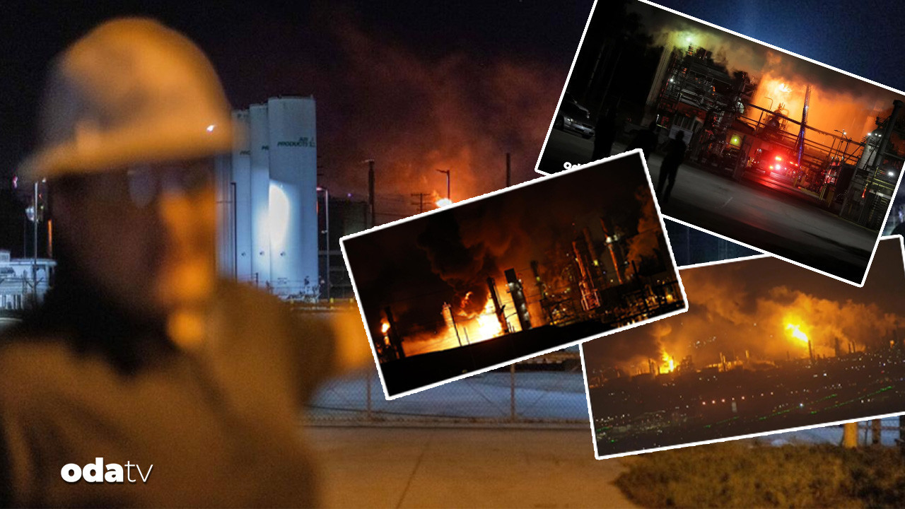 100 yıllık raferineri… ABD’de dev petrol yangını