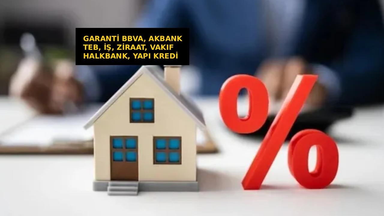 Konut kredisinde faiz düştü! İşte 2.000.000 TL'nin 120 ay geri ödemesi… Garanti, İş, Akbank, TEB