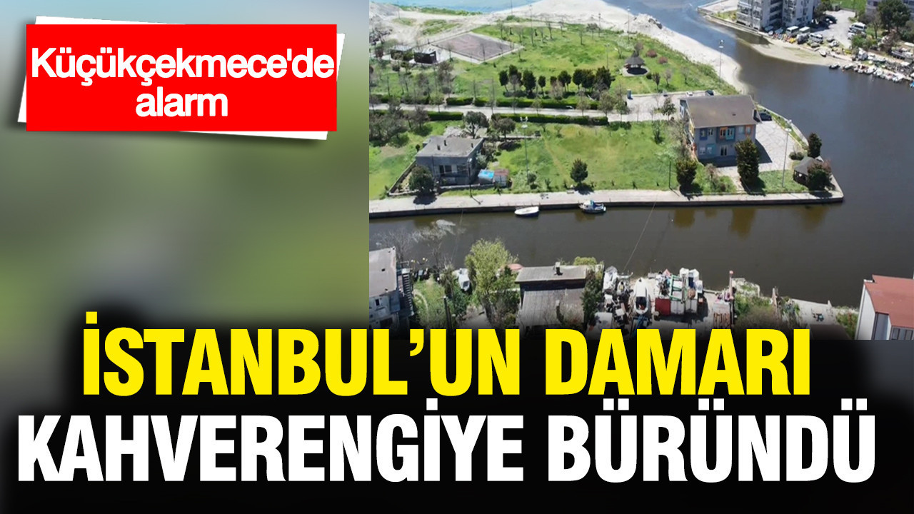 Küçükçekmece’de Su Kirliliği: Menekşe Deresi Kahverengiye Dönüştü