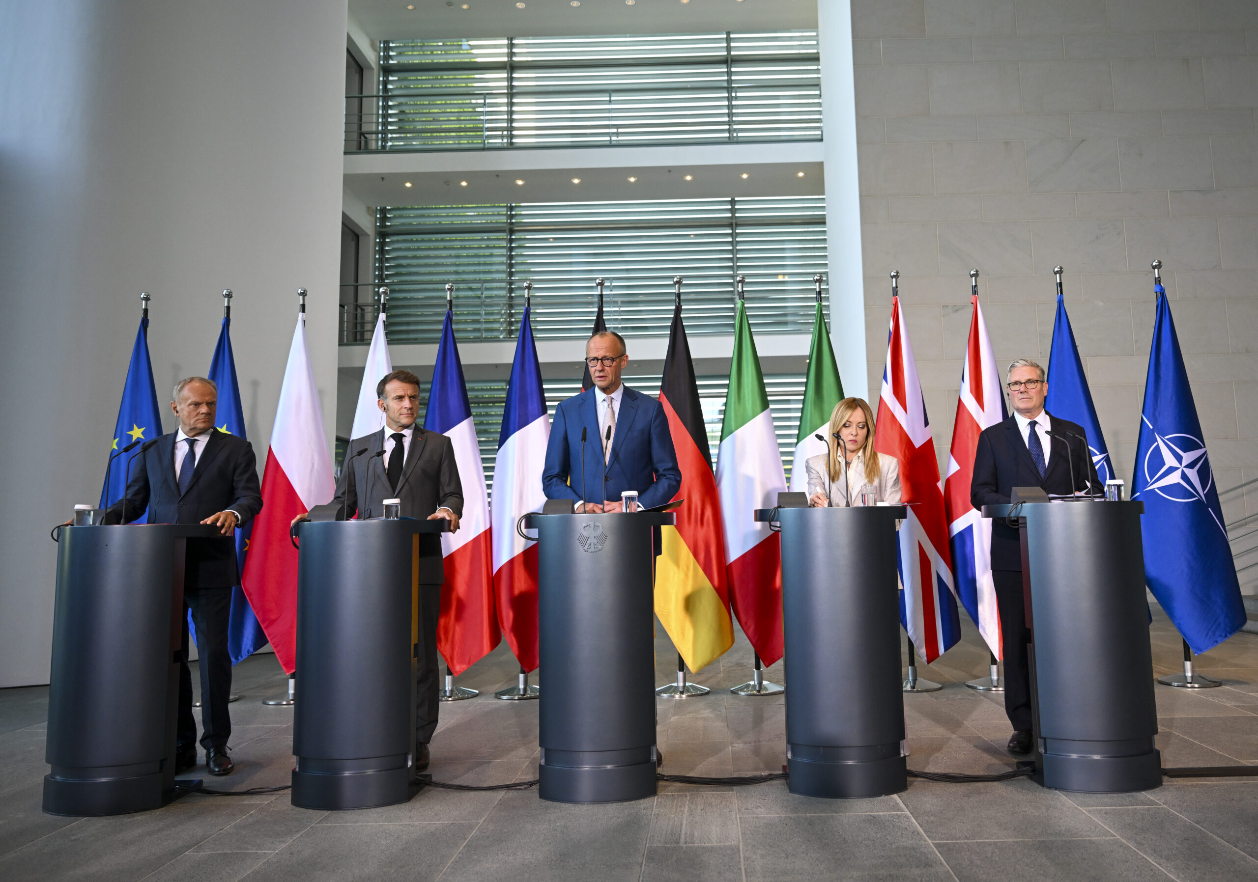 Macron ve Merz, Ankara’daki NATO Zirvesi hakkında konuştu
